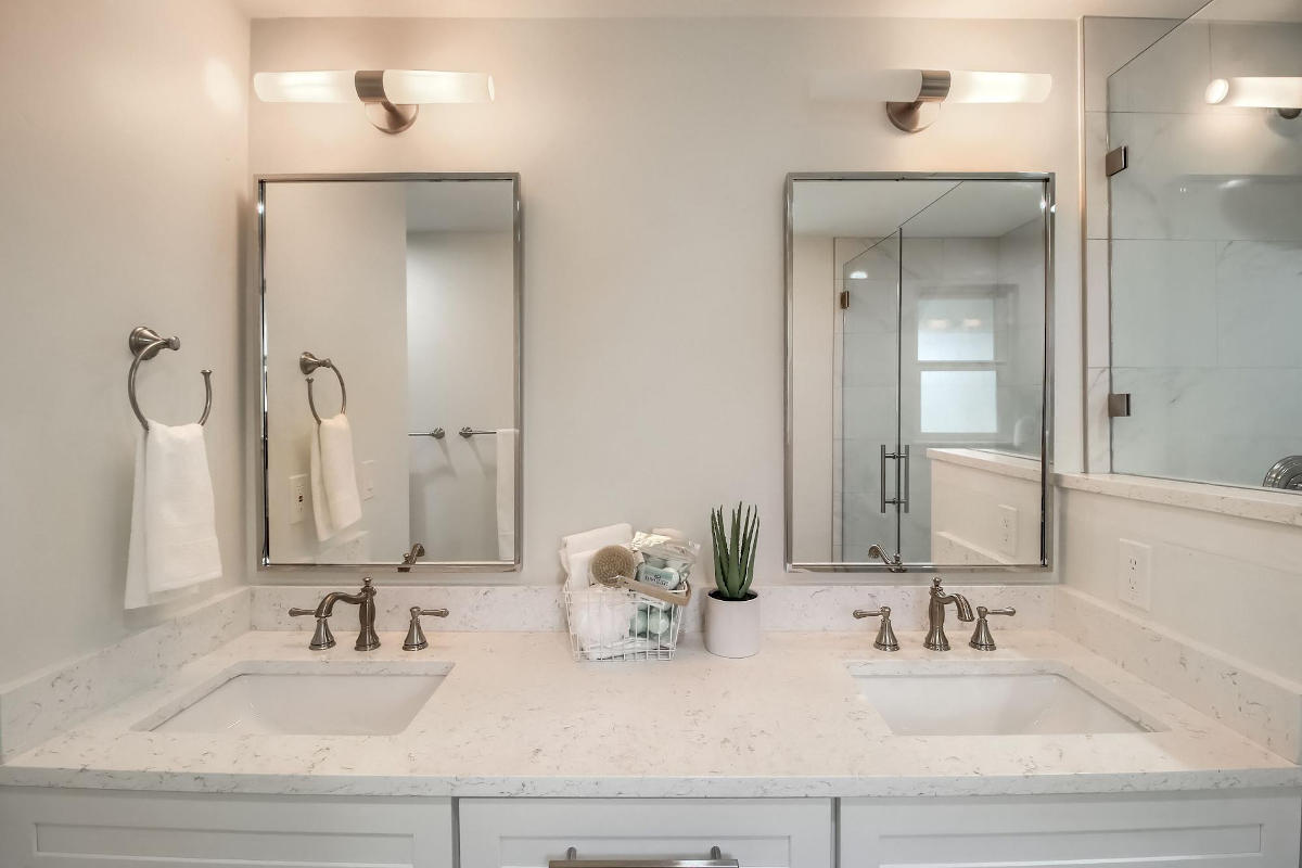 Generational change: (after) full custom bathroom